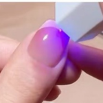 Place your fingertip under UV lamp for 30-60 seconds