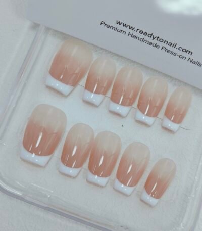 Buy Online French tips nails | Nails Coffin Shape | Handmade French Tips nails– Readytonail